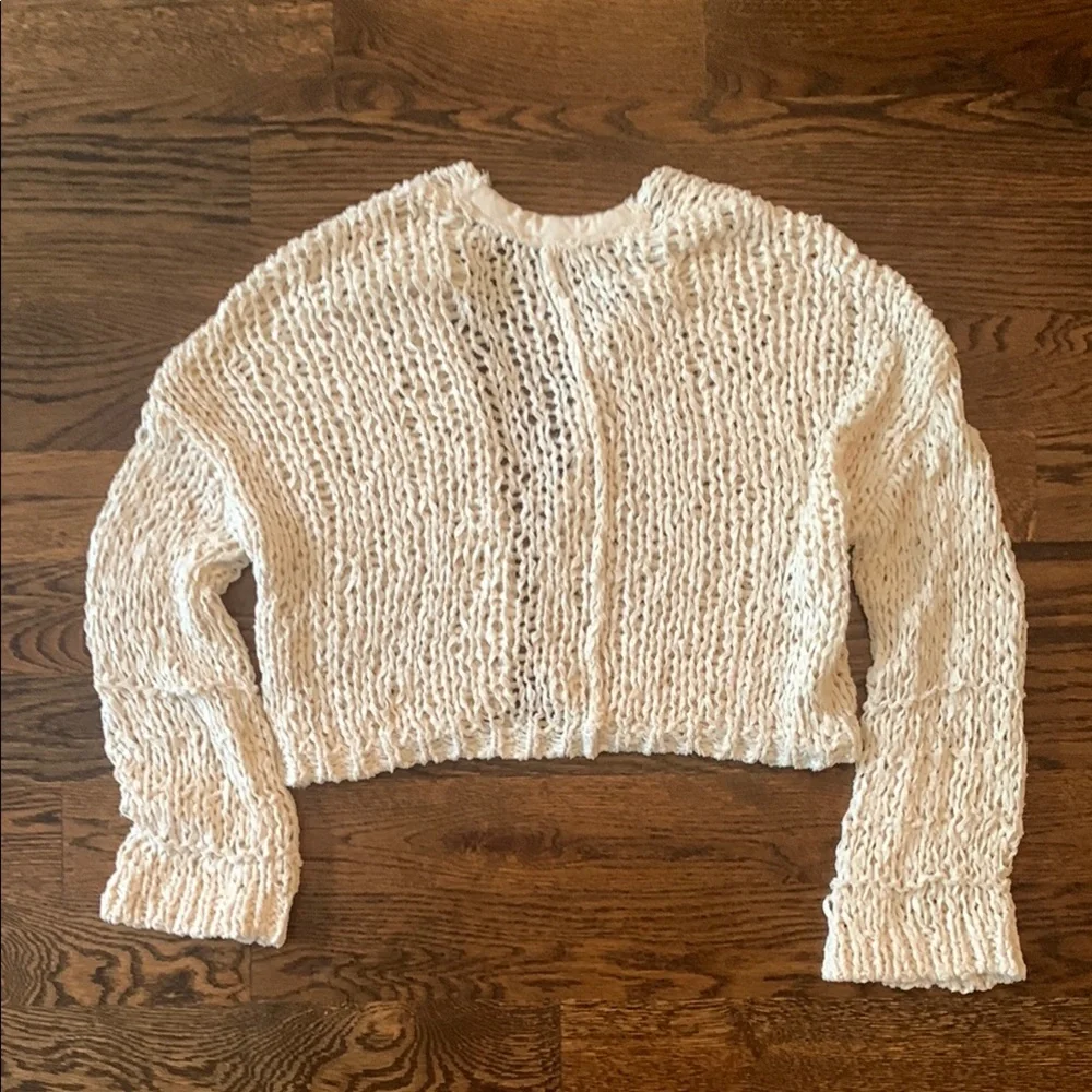Free People Cream Knit Sweater - Picture 4 of 5
